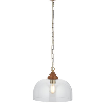 1 - Light Antique Brass Plate Pendant