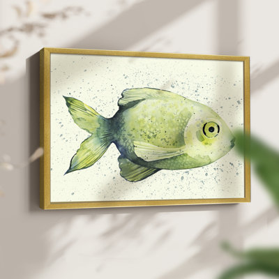 «Speckled Freshwater Fish II», reproduction encadrée