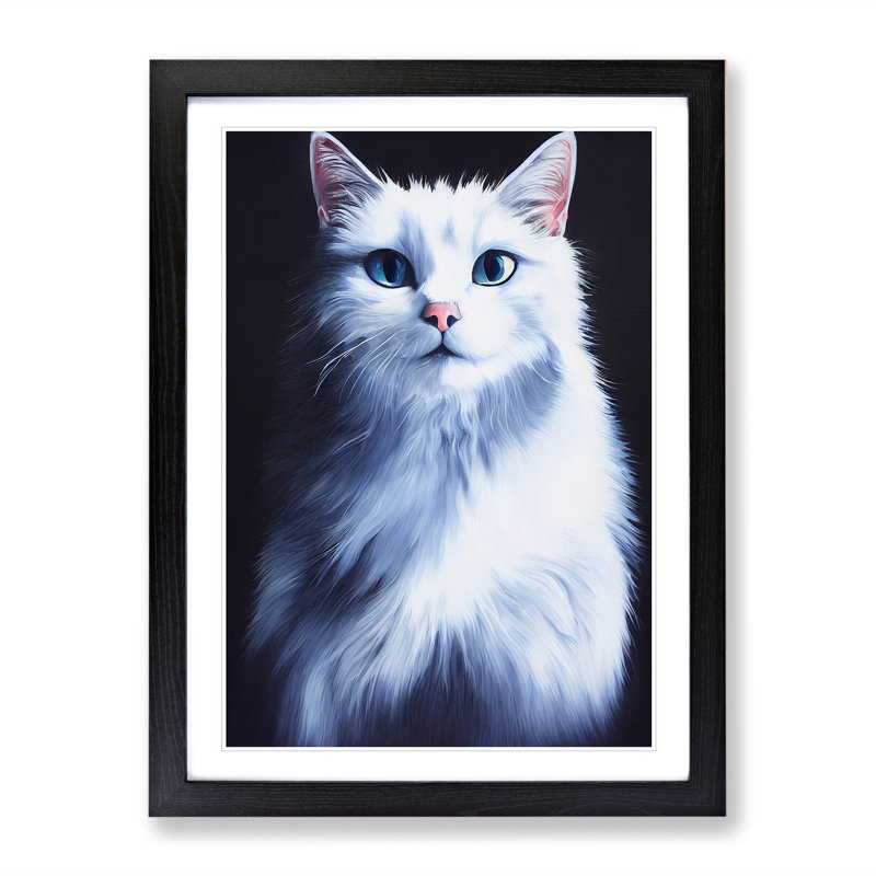 Kitty Cat - Wall Art, Black, 64cm H x 46cm W x 2cm D