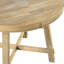 Table ronde en bois avec rebords lisses - Convient à toutes les salles à manger avec rallonge de 16 po à hauteur réglable et fonction naturelle.-920184075