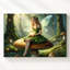 Toile avec art mural fée de la forêt-948434396