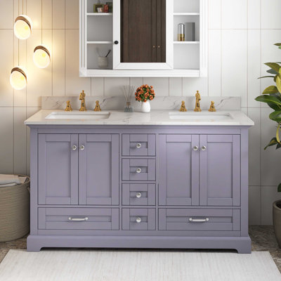 Ensemble de meuble-lavabo mural 60 po