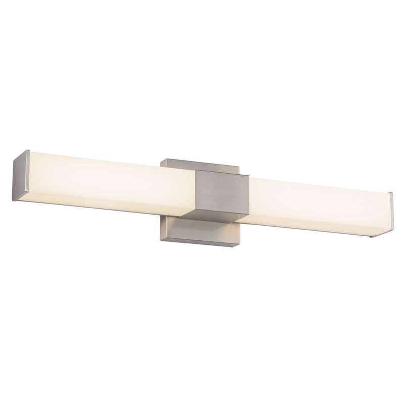 Vivi 24-in Black dimmable LED Wall Sconce, Nickel