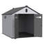 Remise de jardin 8 po x 10 pi en plastique - et la cour durable offrent un espace supplémentaire