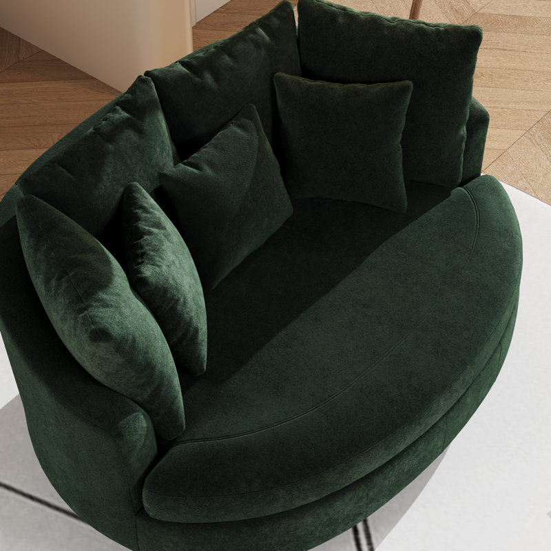 Fauteuil demi-tonneau 70 po, Vert