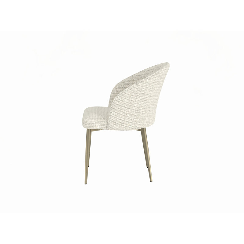 Chaise rembourrée (ensemble de 2), Blanc