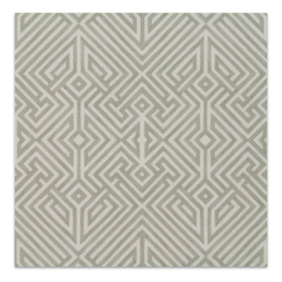Labyrinth Limestone Taupe 6"x6" Laser Engraved Tile