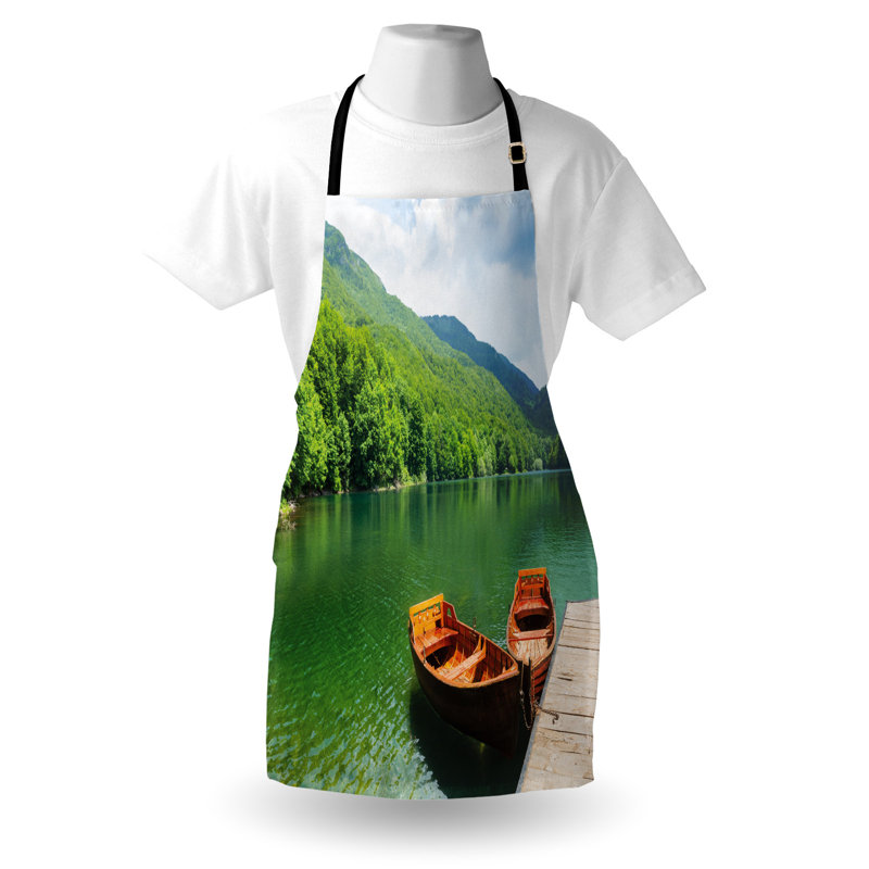 No Pattern Bib Apron