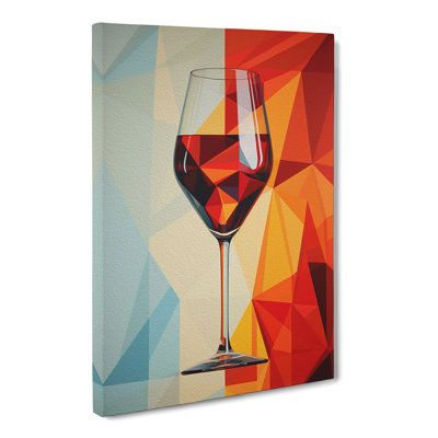 Wine Geometric No.2 - No Frame Print