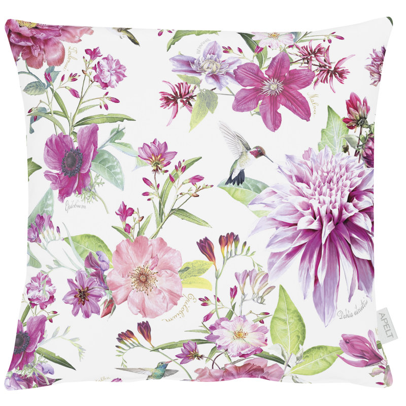 Floral Square Cushion, Pink, 48cm x 48cm