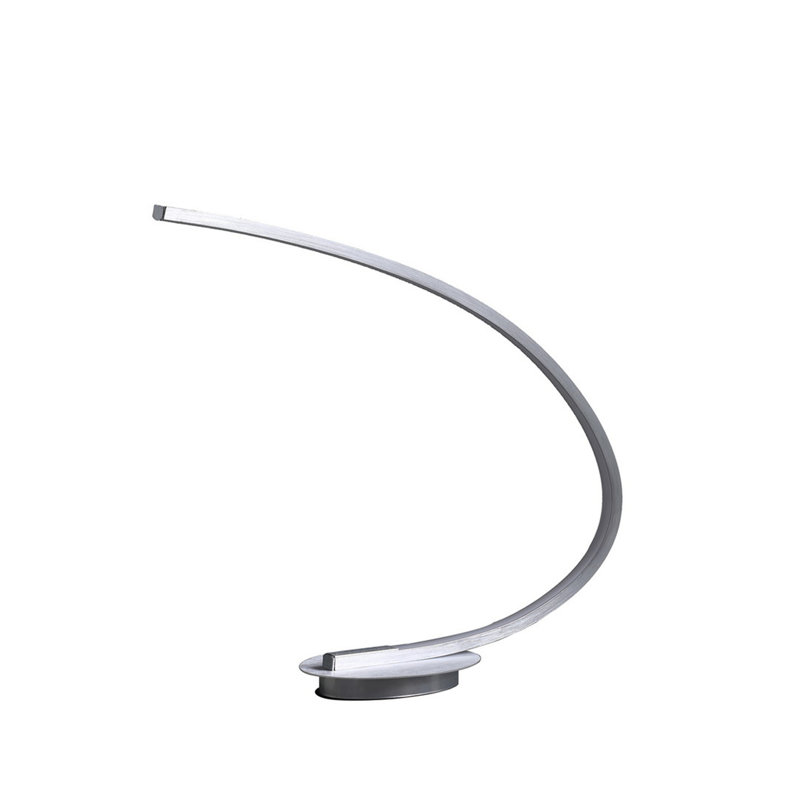 Brushed Nickel LED Arc Table Lamp
