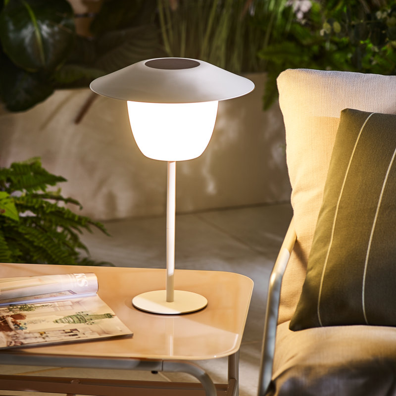 Vinya 40cm Solar Powered Integrated LED Color Changing Outdoor Table Lamp
