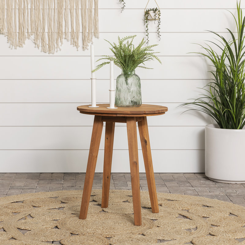 Table d'appoint en bois Harbison, Brun