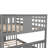 Metal Bunk Bed Set With Trundle, Contemporary Style, Iron Frame-1759053670