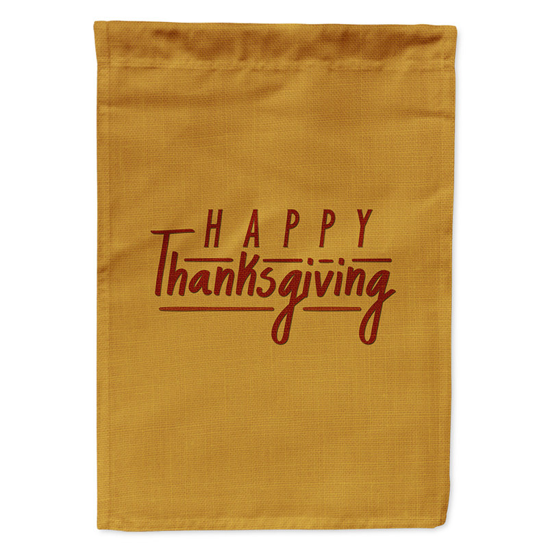 Happy Thanksgiving Double Sided 15'' H x 11'' W Polyester Thanksgiving Garden Flag