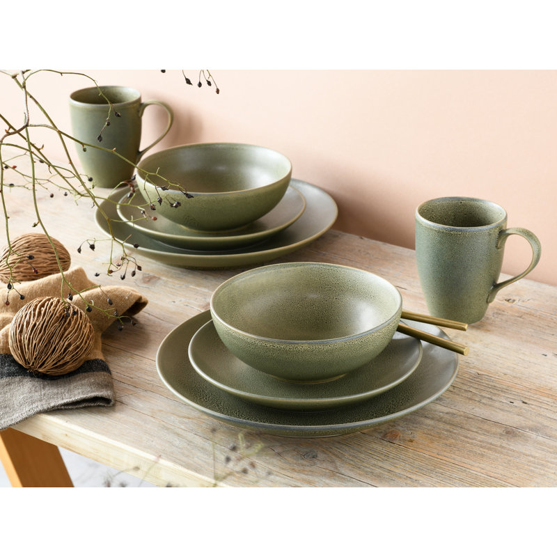 Sierra Nevada 8 Piece Stoneware Dinnerware Set - Service for 2