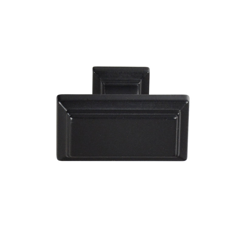 1.3" Length Rectangle Knob, Matte Black