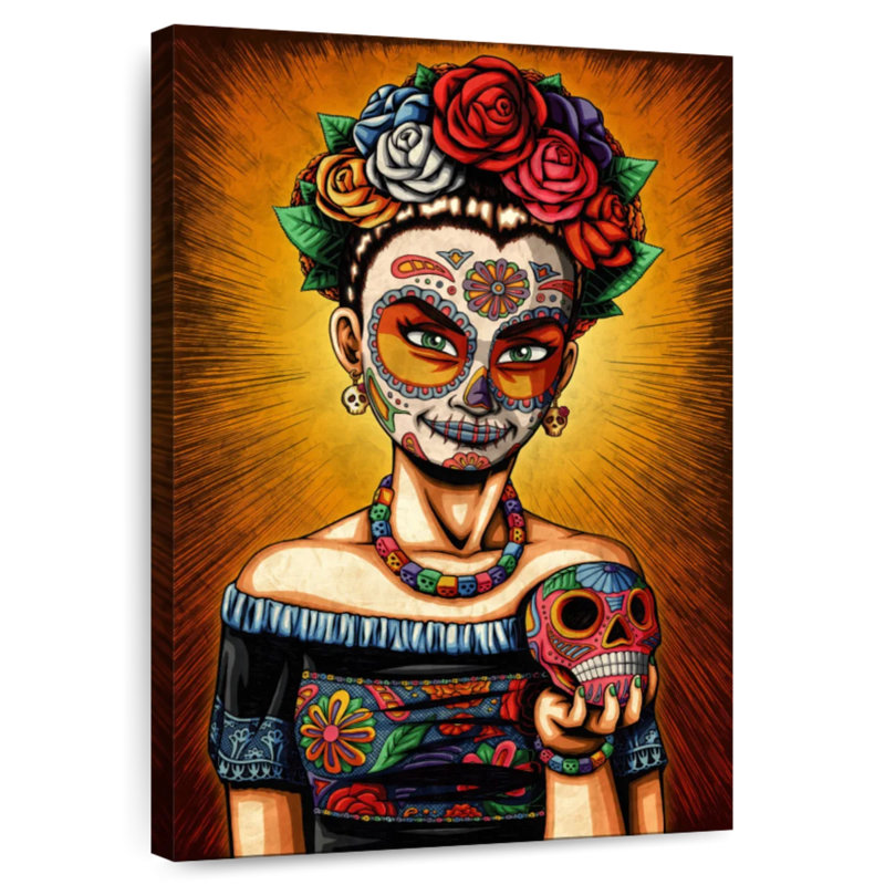 Lelend Skull Rita, 51" H x 34" W
