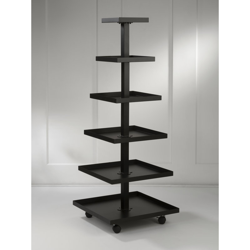 Rangement en métal à 6 niveaux, Black