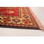 Tapis unique en laine noué à la main style Kargahi des années 2010 de 3 pi 6 po x 4 pi 10 po rouge / beige Prochora