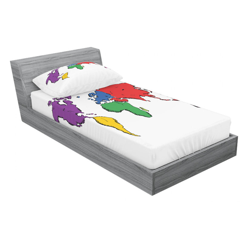 Microfiber Sheet Set, Twin XL Sheet Set + Fitted Sheet + 1 Pillowcase