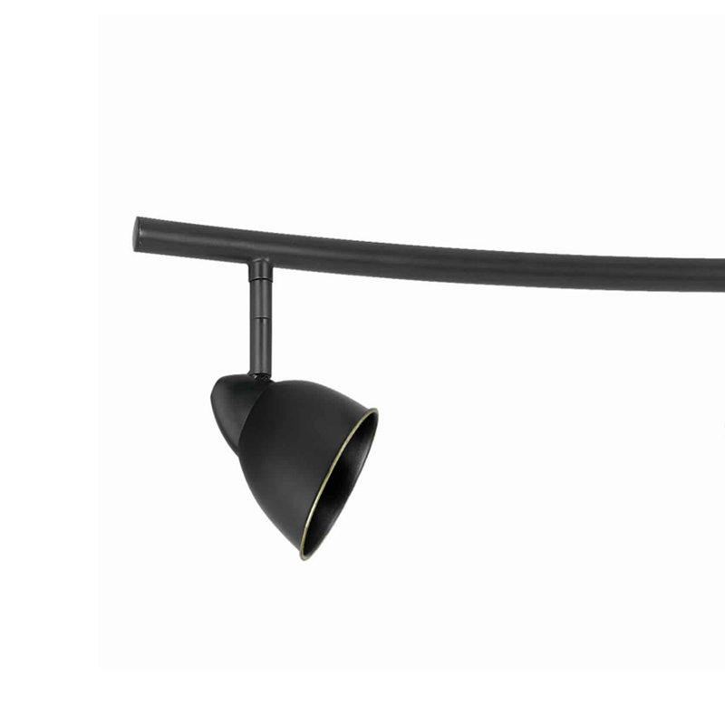7.9'' 5 -Light Fixed Track Track Kit, Black