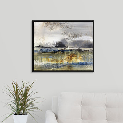 « lointain storm », peinture sur toile