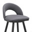 Tabouret de bar pivotant en métal noir avec similicuir gris-1507098596-1507098597-1507098592