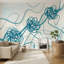 Papier peint abstrait bleu aquarelle amovible bleu sarcelle-1553260403-1553260407