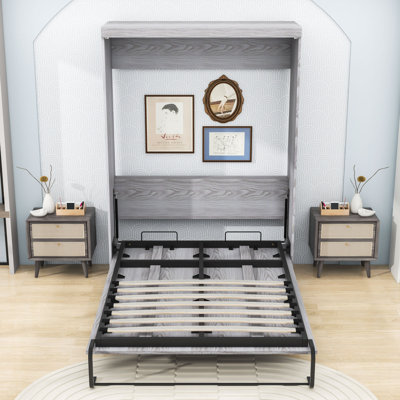 Lit escamotable avec armoire peu encombrante et lattes