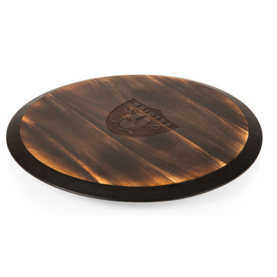 Picnic Time Wood Lazy Susan
