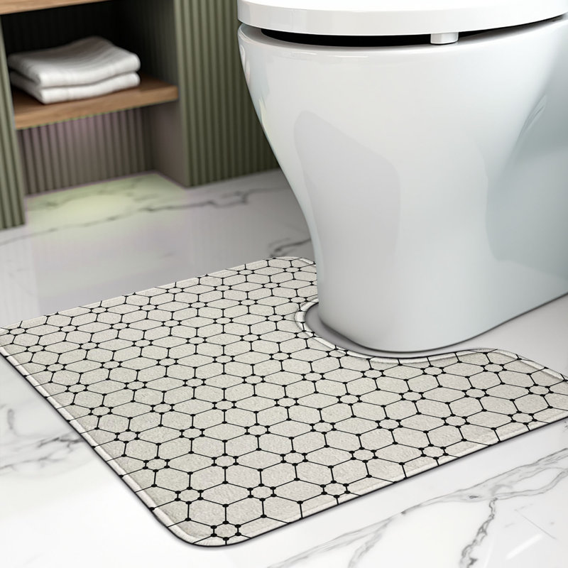Tapis de salle de bain en U Crazy Art