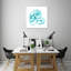 Turquoise Sky Snails - Wrapped Canvas Print-1321637315