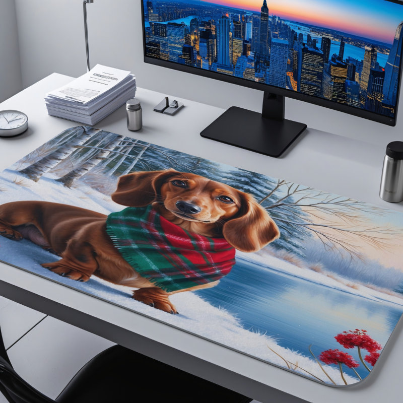 Polyester Desk Pad, 31.5x15.5