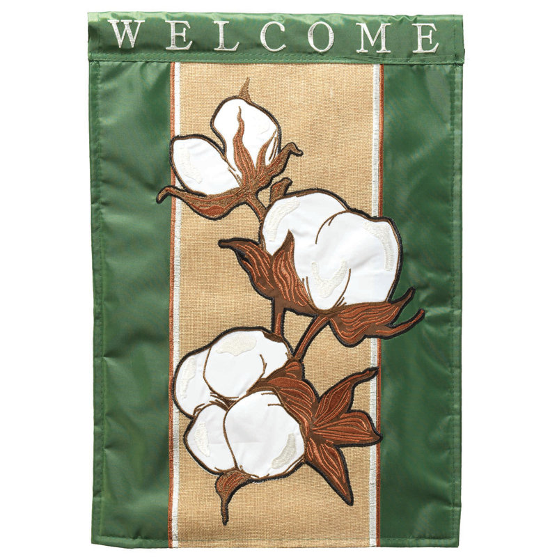 Drapeau de maison en coton 2 côtés, 18 po x 13 po