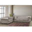 Causeuse Chesterfield en similicuir gris capitonné Anim