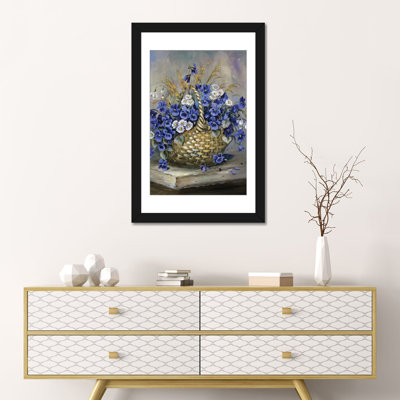 " Basket In Blue " Oil