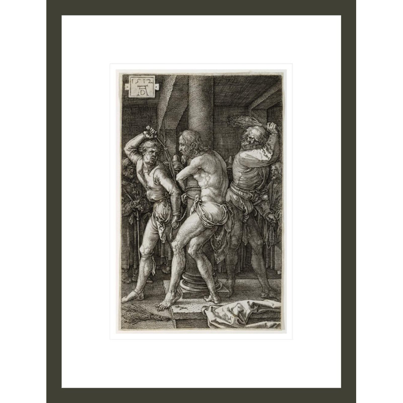 «The Flagellation» par Albrecht Dürer, impression giclée sur cadre, H 16,75 po x l 12,86 po