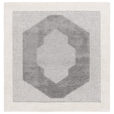 Jeniah 807 Area Rug In Dark Grey / Ivory