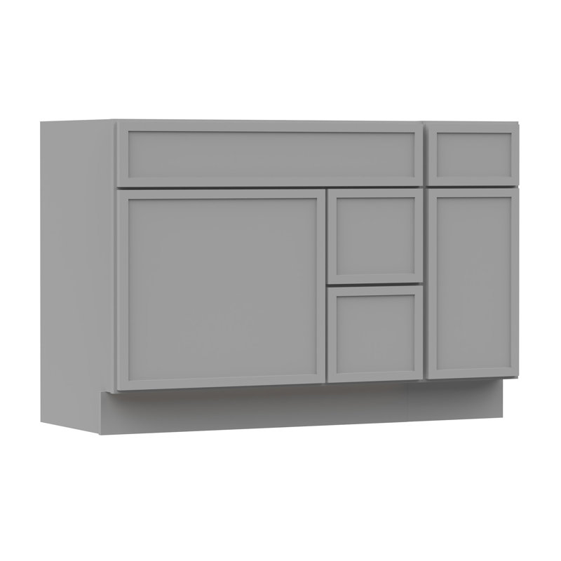 48'' Single Bathroom Vanity Base Only, Gray