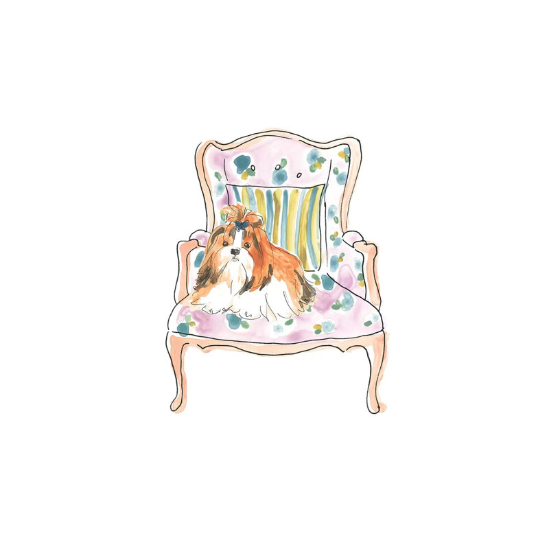 Petite Chien II by June Erica Vess - Wrapped Canvas Gallery-Wrapped Canvas Giclée, 66.04 cm H x 45.72 cm W