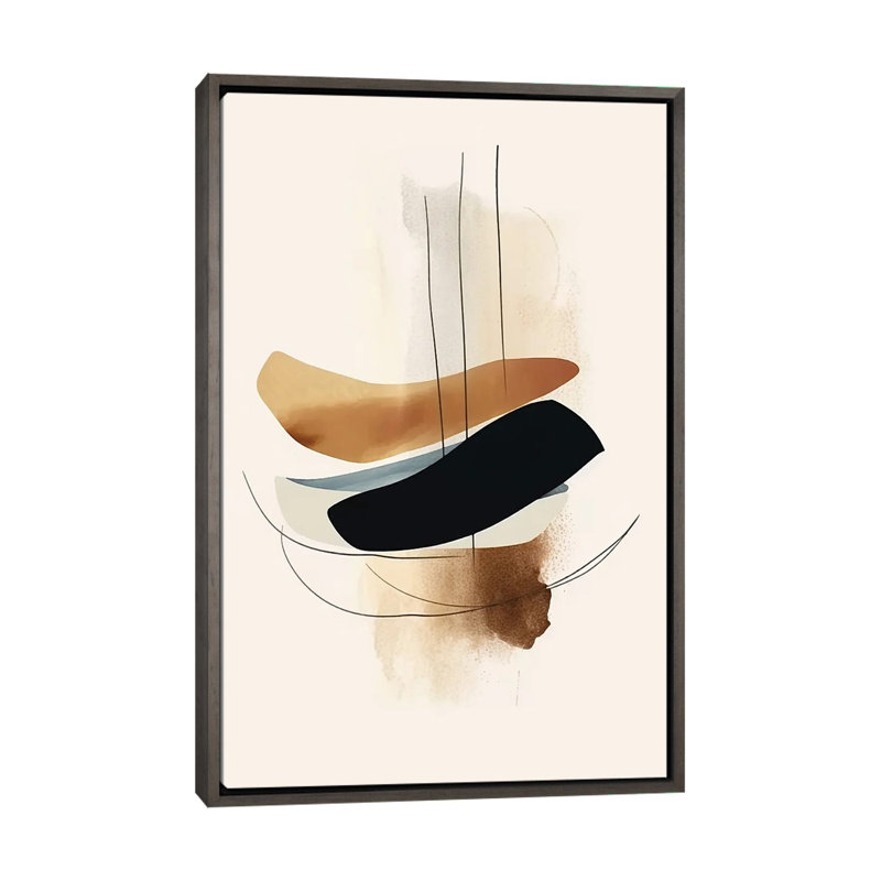 «Brush Clean II», reproduction d'art sur toile encadrée, H 60 po x l 40 po, Reproduction encadrée sans passe-partout, Gris