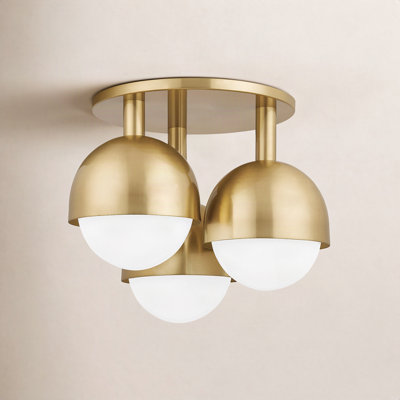 Weston Glass Semi Flush Mount