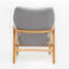Fauteuil capitonné à quatre pieds, idéal pour de multiples usages, design simple et classique pour divers styles de décoration