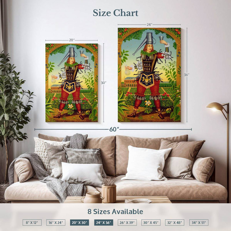Senne The Chelsea Physic Gardener, 36" H x 24" W