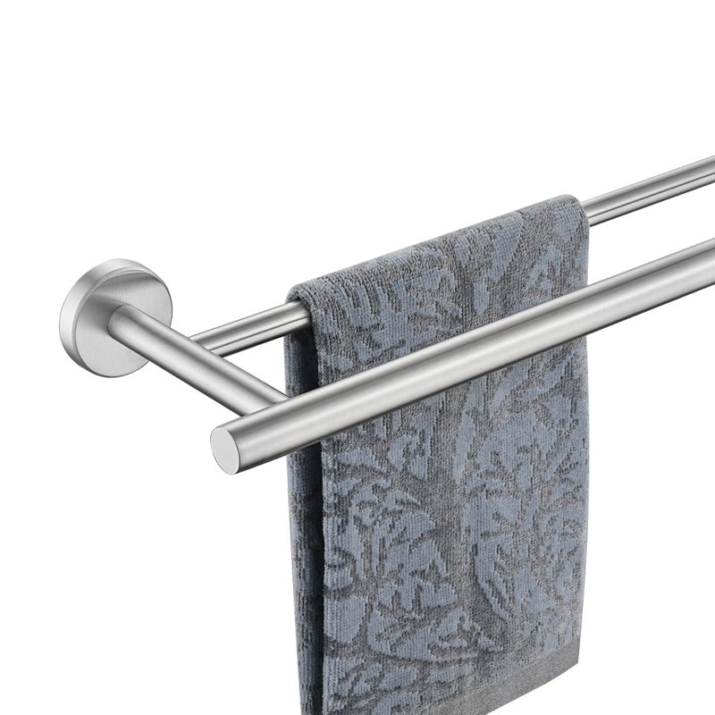 Barre à serviettes murale 33,15 po, Nickel brossé