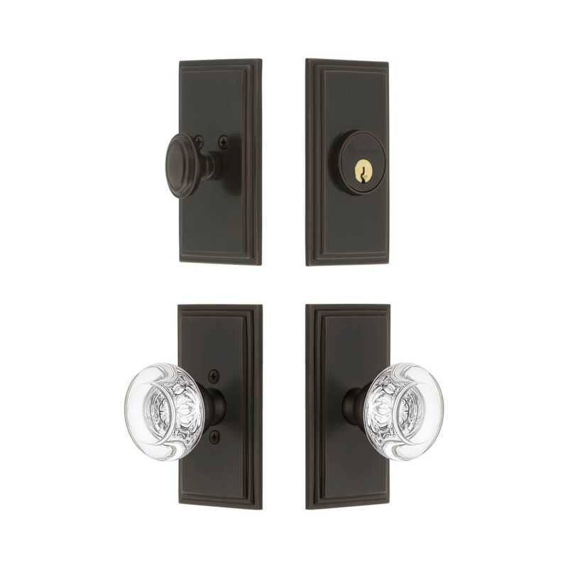 Ensemble de portes d'entrée Grandeur Carre, 2.75", Bronze éternel