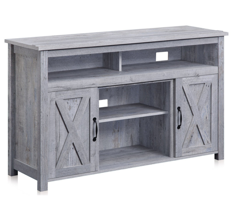 Meuble télé Bolton l 47,65 po, Gris clair