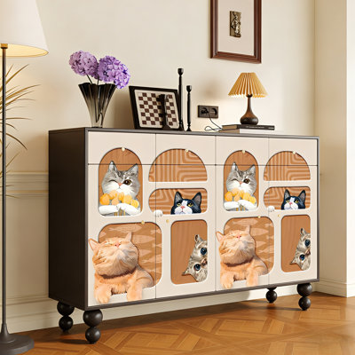 French-style storage sideboard cabinet