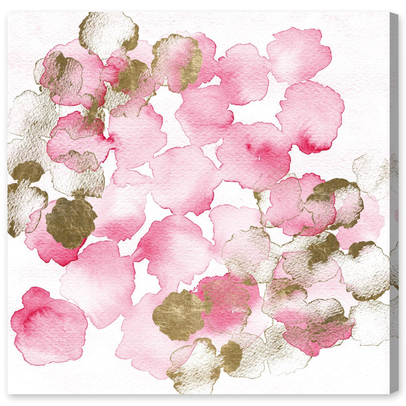 «Pretty In Pink Bouquet», reproduction d'art sur toile tendue, H 36 po x l 36 po x P 1,5 po